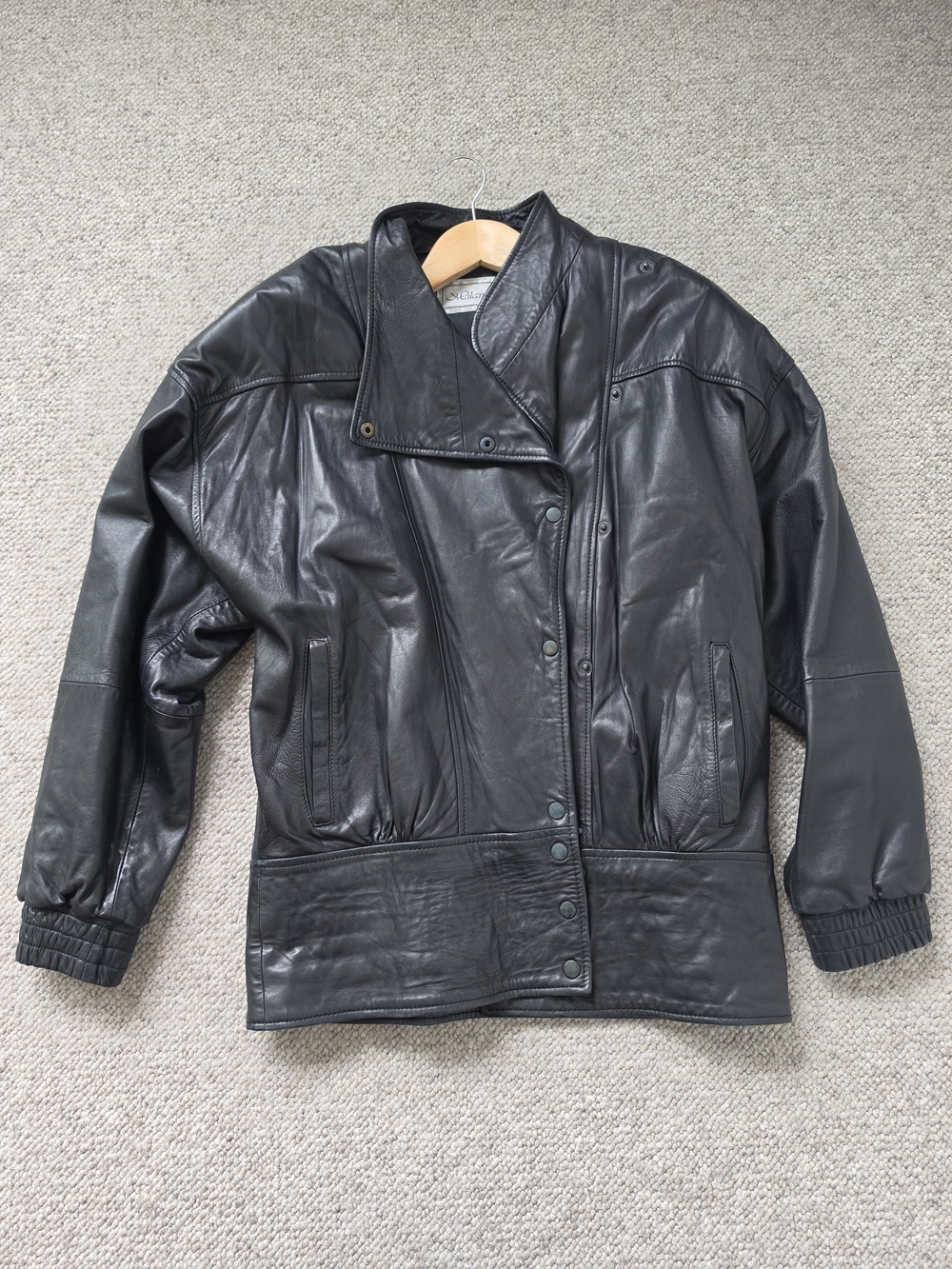 Vintage Melanzona Collection Black Leather Jacket – Size M